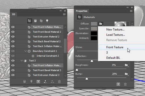 PS教程:Photoshop创建3D银纹文字特效 PS教程:Photoshop创建3D银纹文字特效